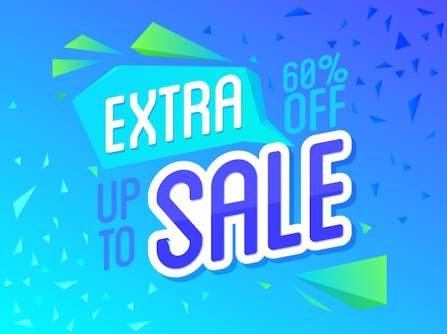 Extra sale special offer banner