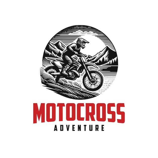 Extreme motocross Vector illustration