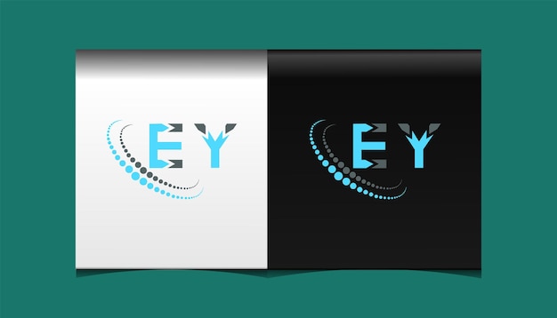 Vector ey initial modern logo design vector icon template