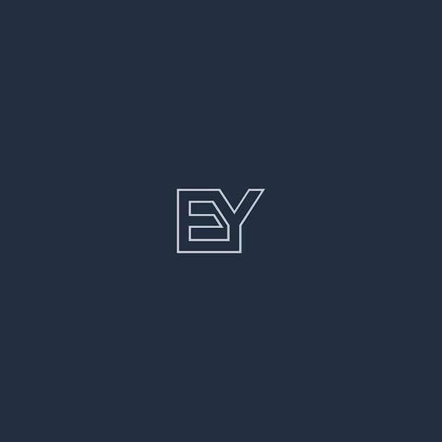 EY logo design vector image