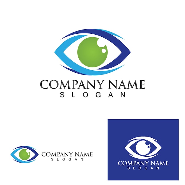 Eye care logo and symbols template vector icons app