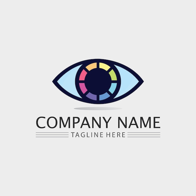 Eye Care vector logo design