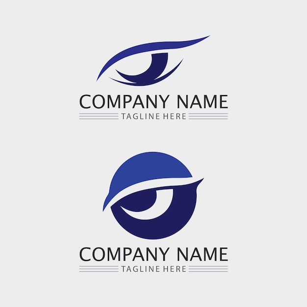 Eye Care vector logo design