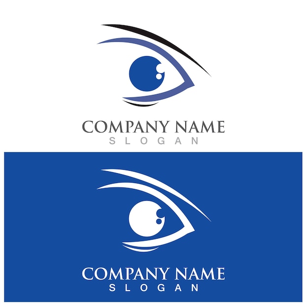 Eye Care vector logo design