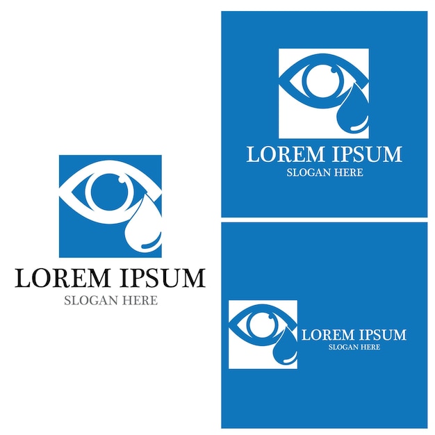 Eye Care vector logo design