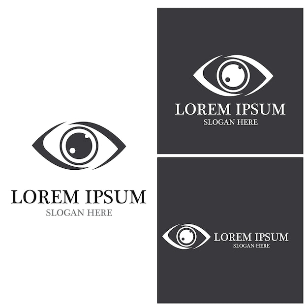 Eye Care vector logo design