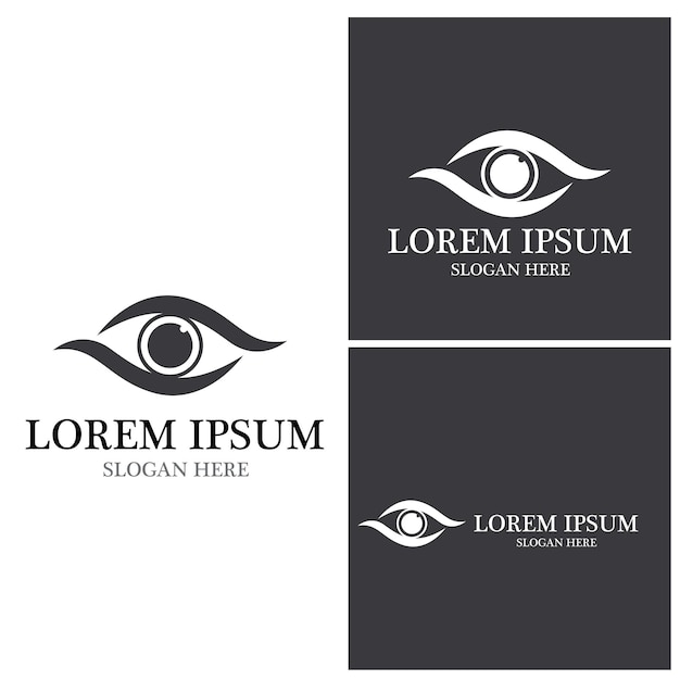 Eye Care vector logo design