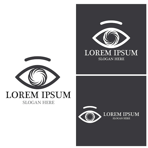 Eye Care vector logo design