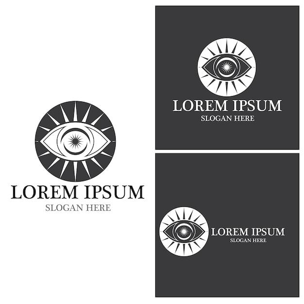 Eye Care vector logo design