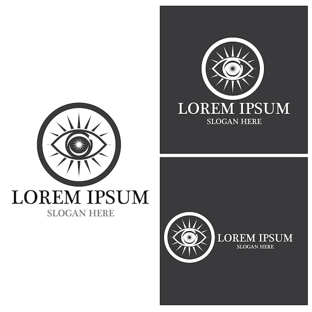 Eye Care vector logo design