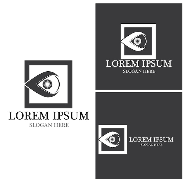 Eye Care vector logo design