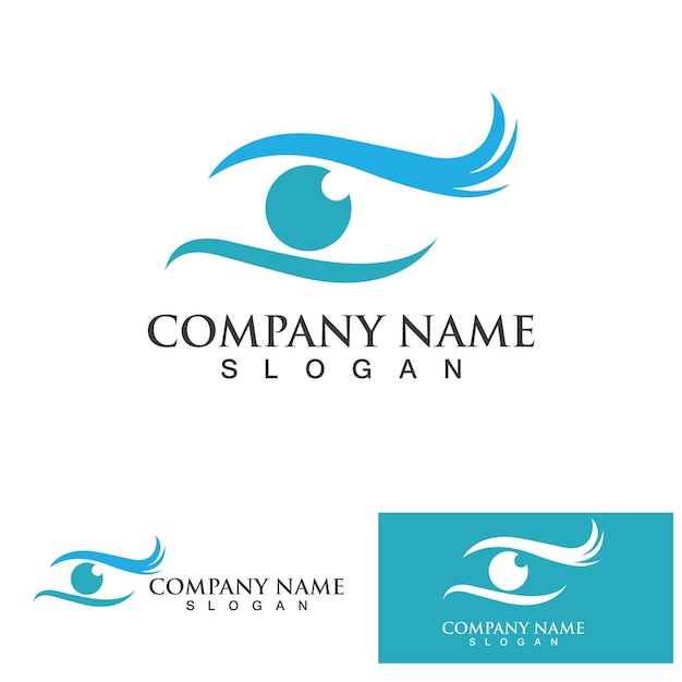 Eye Care vector logo design