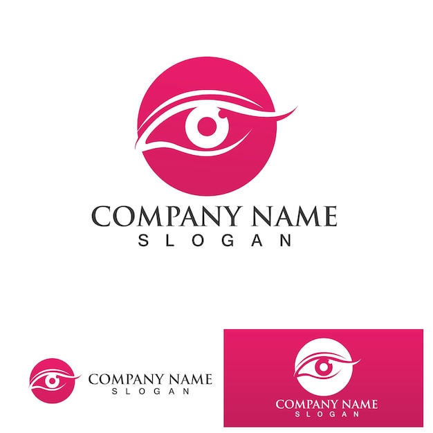 Eye Care vector logo design