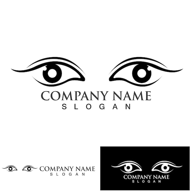 Eye Care vector logo design