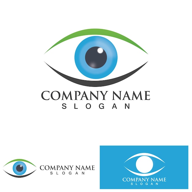 Eye Care vector logo design