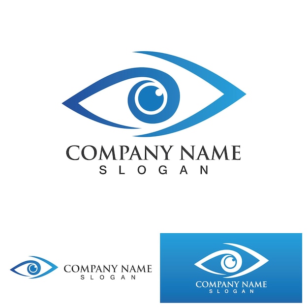 Eye Care vector logo design