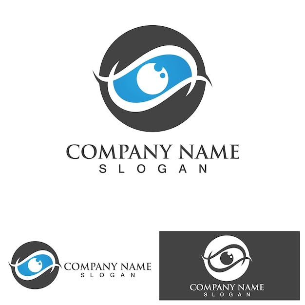 Eye Care vector logo design