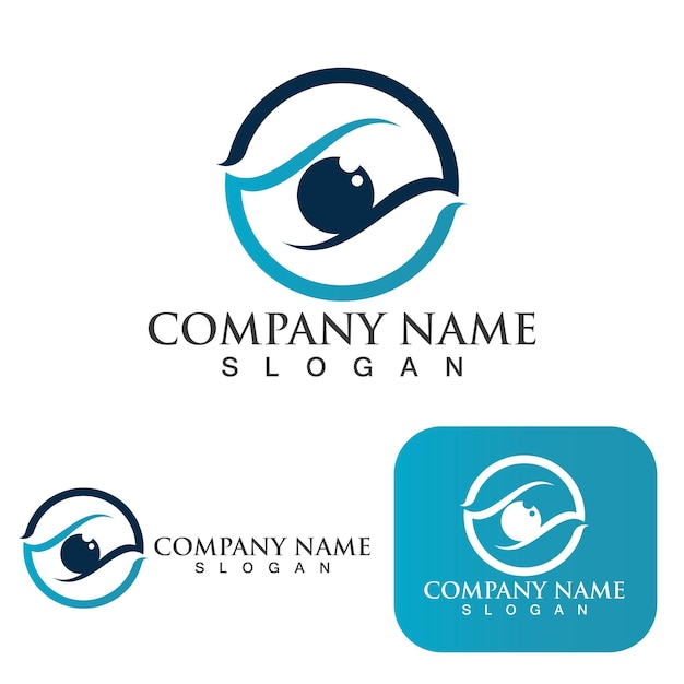 Eye Care vector logo design