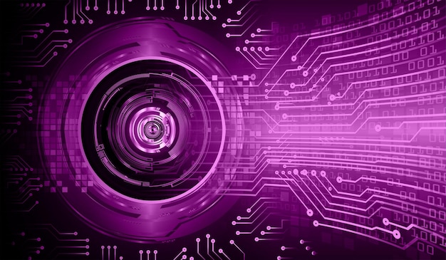 eye cyber circuit future technology concept background