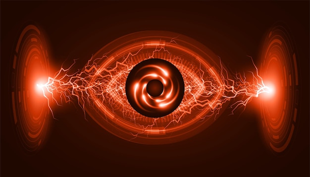 Vector eye future technology concept background