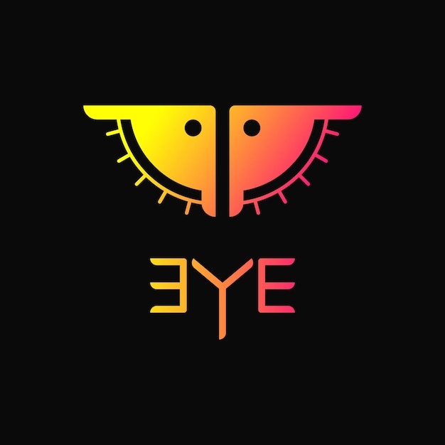 Eye Logo Concept. Gradient, Modern, Flat and Simple Logotype