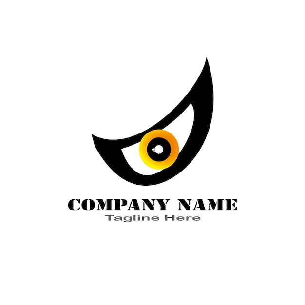 Eye logo design template illustration