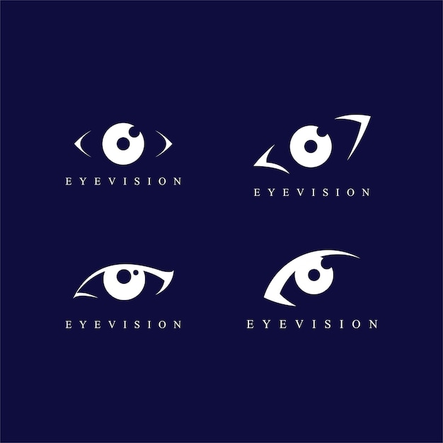 eye logo design template vector