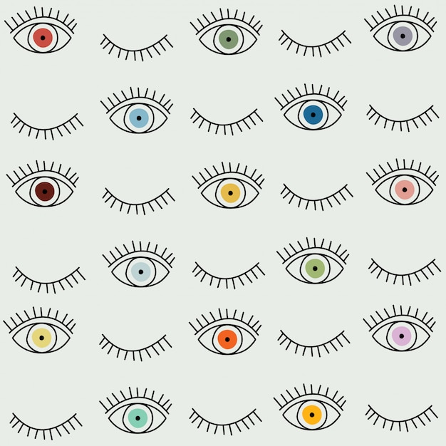 Eye seamless pattern.