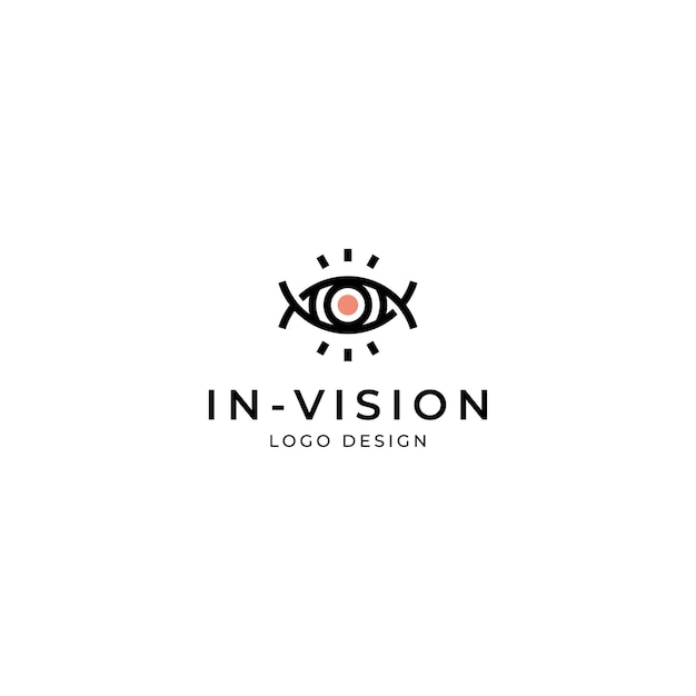 Eye, vision logo design template