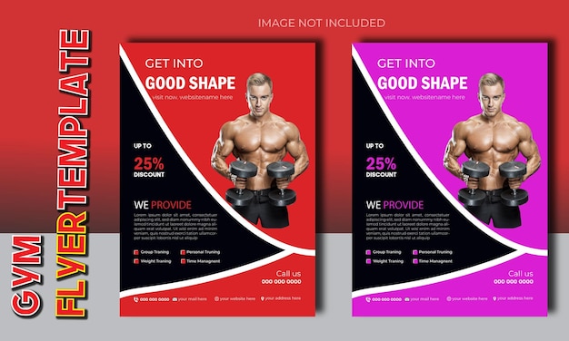 EyeCatching Gym Flyers to Promote Your Fitness Center