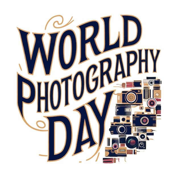 eyecatching tshirt design for World Photography Day