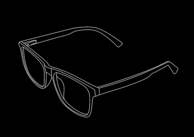 Eyeglasses outline