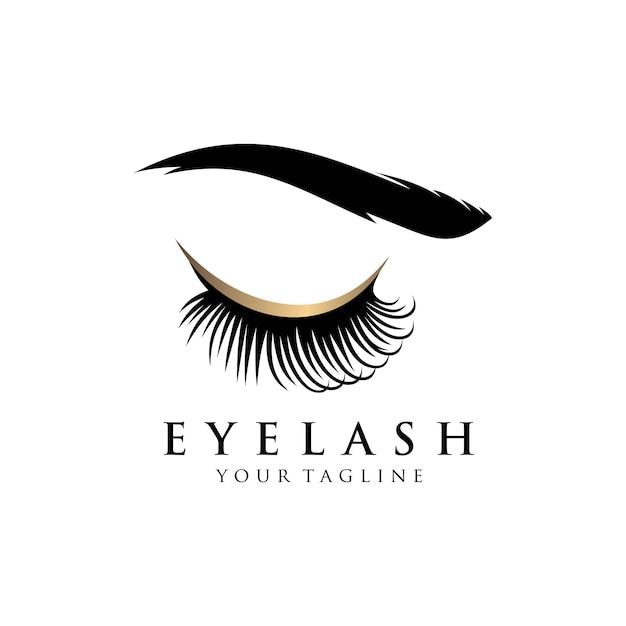 Eyelash extension logo   illustration