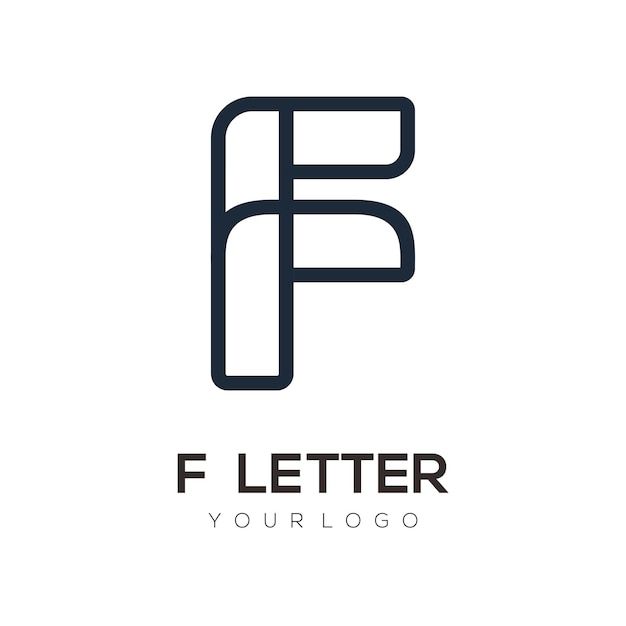 F letter logo design vector