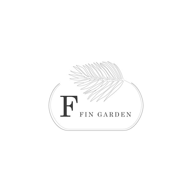 F Letter Logo with creative Floral concept for company business beauty real estate Premium Vector