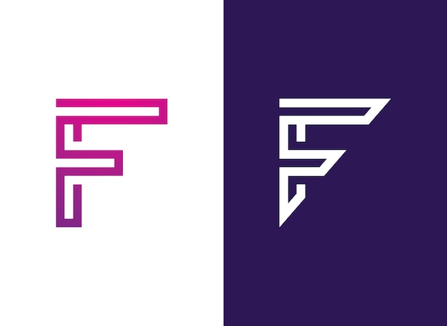 F Letter vector icon