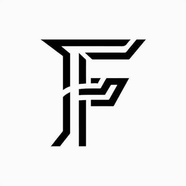 Vector f letter vector logo