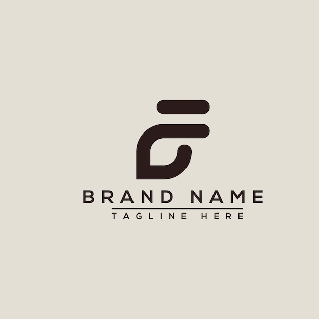 F Logo Design Template Vector Graphic Branding Element.