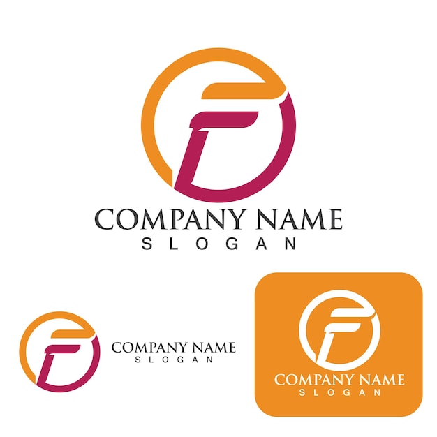 F logo Letter vector icon