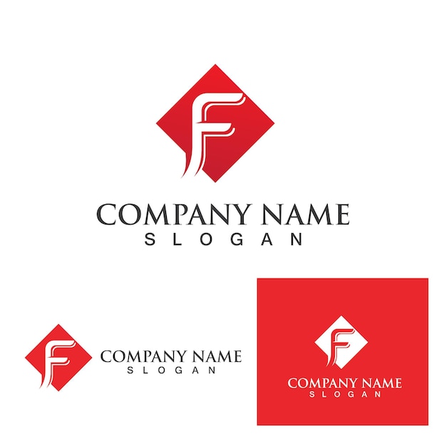 F logo vector icon illustration design