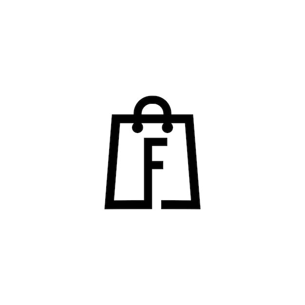 F shop letter logo