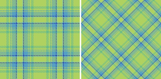 Fabric pattern seamless Textile plaid check Tartan background vector texture