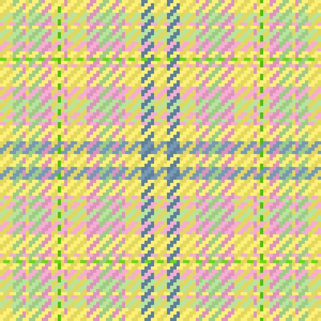 Fabric pattern vector Seamless texture plaid Background textile check tartan