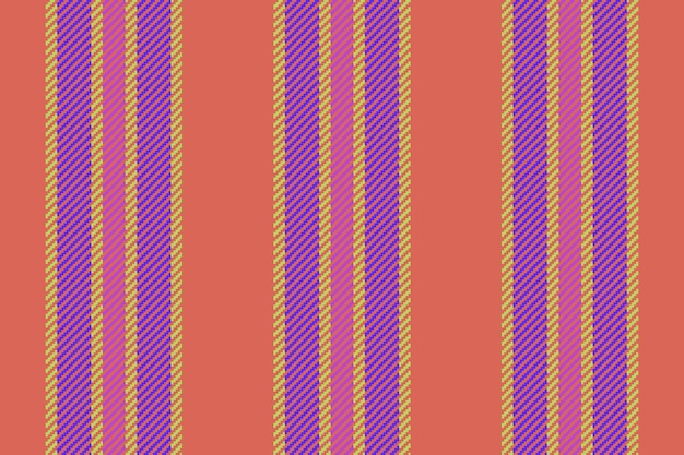 Fabric stripe texture of background pattern lines with a seamless vector textile vertical in red and indigo colors