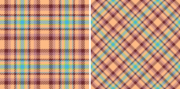 Fabric vector textile of check plaid seamless with a texture background pattern tartan