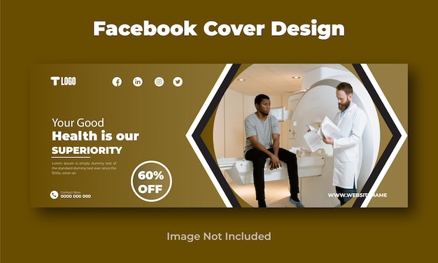 Vector facebook cover and banner health design template