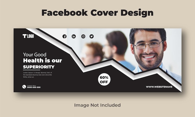 Facebook cover and banner health design template