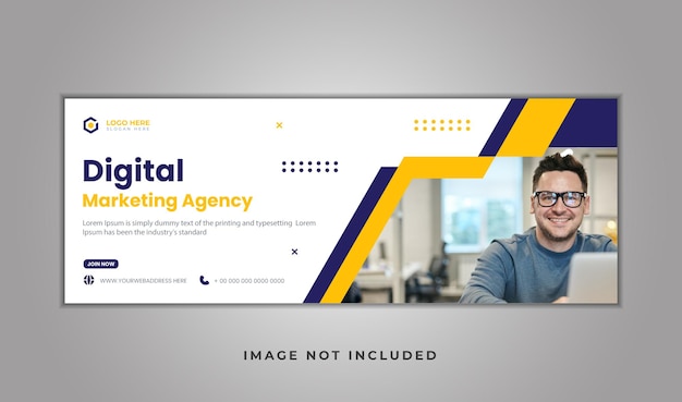 Facebook cover or corporate business agency social media web banner design