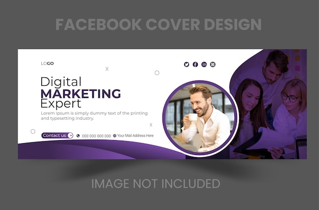 A facebook cover design for facebook marketing expert