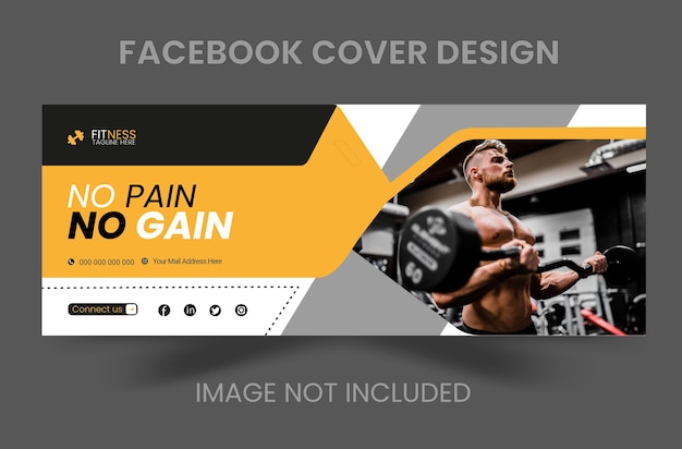 A facebook cover design for a gym